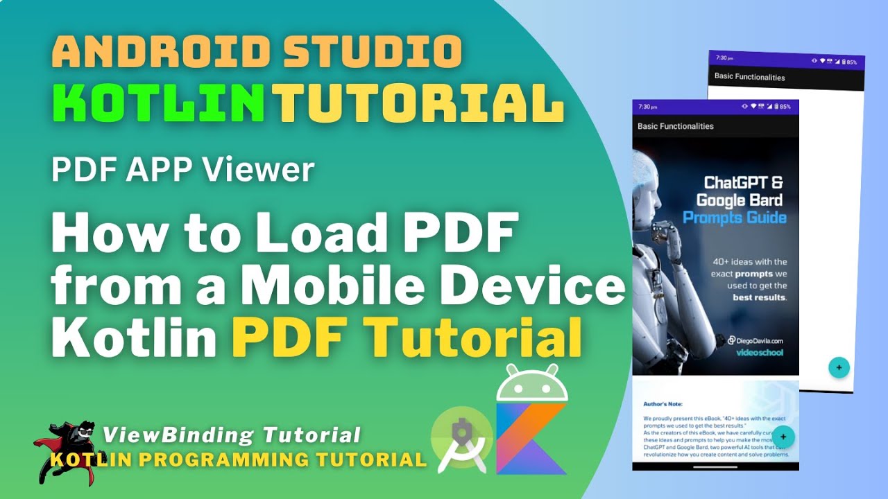 Android Kotlin PDF Viewer 2023 - Android Studio Tutorial