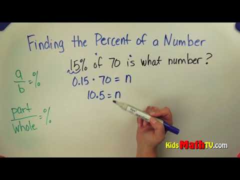 Find the percentage of numbers step by step math video