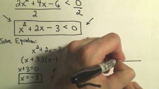 Solving Quadratic Inequalities, More Examples - Example 2