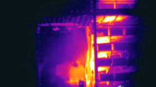 preview picture of video 'Deluge experiment - Propane jet-fire, IR'
