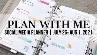 Plan with Me | Social Media/Content Planner | July 26-Aug 1, 2021 (ft. Planner Kate)