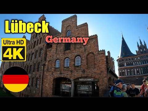 Lubeck Walking Tour | 5k 30fps | Germany 4k | Real Walking