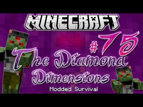 "EPIC ZOMBIE HORDE" | Diamond Dimensions Modded Survival #75 | Minecraft