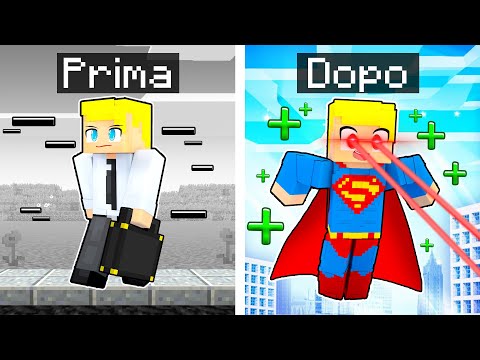 Da NORMALE a SUPER EROE Su Minecraft!