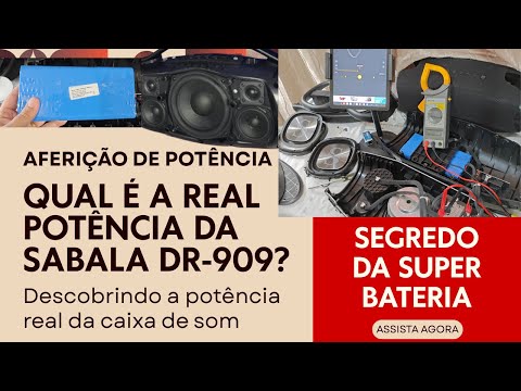 Aferição básica de Potência e Detalhamento de Bateria da Sabala DR-909. A Hora do vamos ver chegou!