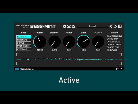 Unfiltered Audio Bass-Mint - Playthrough 3 | Plugin Alliance