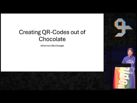 Johannes Bechberger: Creating QR-Codes out of Chocolate