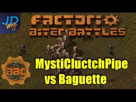 Factorio PvP Biter Battles ⚙️ BBChampions ⚙️ MystiCluctchPipe vs Baguette