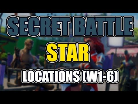 GET 6 FREE TIERS | ALL SECRET BATTLE STAR LOCATIONS - FORTNITE SEASON 4
