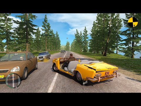 GTA 4 Crash Testing Real Car Mods Ep.68