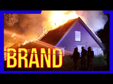 Woningbrand - VOLUNTEERS DUTCH FIREFIGHTERS -