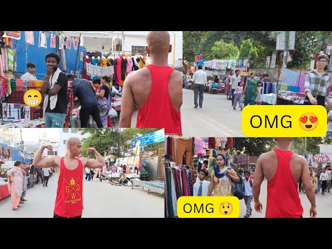 INDIAN SAITAMA PUBLIC REACTION WHEN FITNESS SANI BAJAR REACTION AMAZING GIRLS 🥰