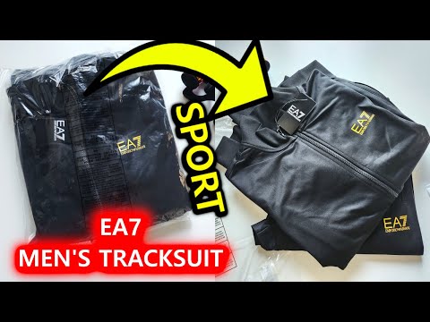 EA7 Emporio Armani - MEN'S TRACKSUIT - black / DRES MĘSKI czarny