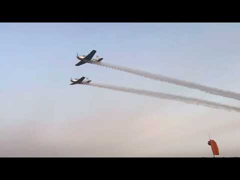 🇦🇷mLA “ESCUADRILLA HISTÓRICA” AVISANDO QUE LLEGO  LA FUERZA AÉREA  A ALEJANDRO ROCA CÓRDOBA🇦🇷