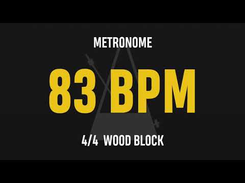 83 BPM 4/4 - Best Metronome (Sound : Wood block)