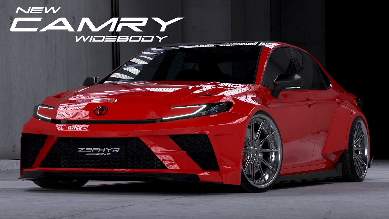 2025 Toyota Camry Gets The Slammed Widebody CGI Tuning Treatment And 