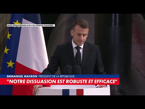 Emmanuel Macron : «Nous devons renforcer notre dissuasion nucléaire face aux menaces»