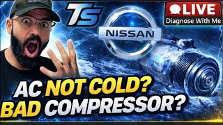 How To Diagnose A Bad AC Compressor | 2007-2012 Nissan Altima 2.5L 🔴 LIVE