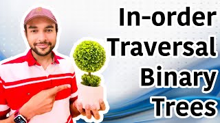 Download the video "In-order traversal of Binary Tree | Step by step demo with example | Study Algorithms"