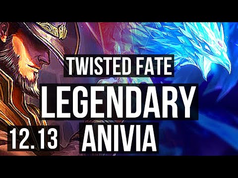 TWISTED FATE vs ANIVIA (MID) | 14/0/16, Legendary, 500+ games | KR Grandmaster | 12.13