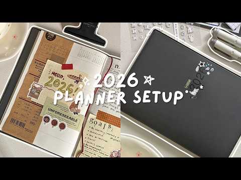 📓 journal with me: 2026 muji planner setup ⋆˙✩