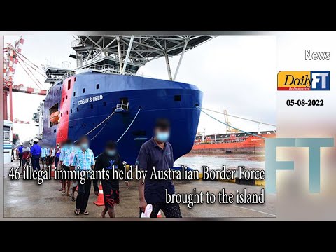 46 illegal immigrants held by Australian Border Force brought to the island