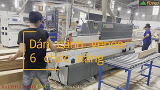 Máy dán cạnh veneer Holztek Pro-610AH. Chuyên dán chỉ Veneer trên cốt ván công nghiệp và plywood