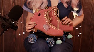 ASMR with Roller Skates 🛼 Moxi Boot Tapping, Lacing, Wheel Tightening