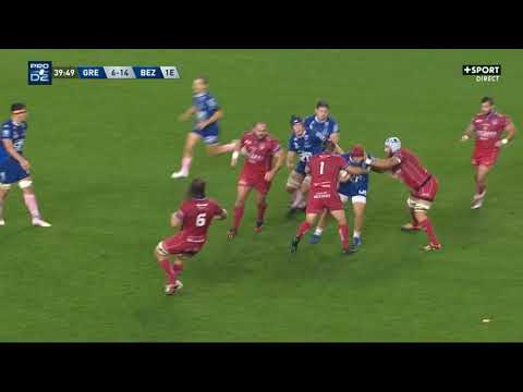 luka goginava highlights  grenoble - beziers 19-21