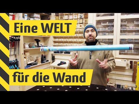 SO hängt man große Poster / Karten an die Wand! 🗺