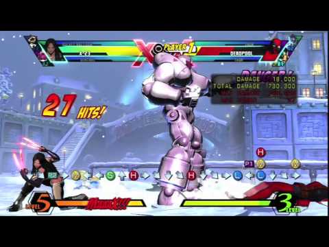 UMVC3 X-23 Combo 1Mill damage 2 Assist