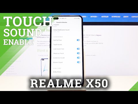 How to Activate Touch Sounds in REALME X50 5G – Sounds in REALME