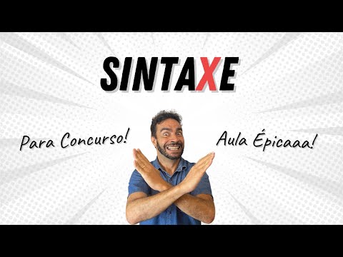 SINTAXE - Entenda de uma vez por todas!