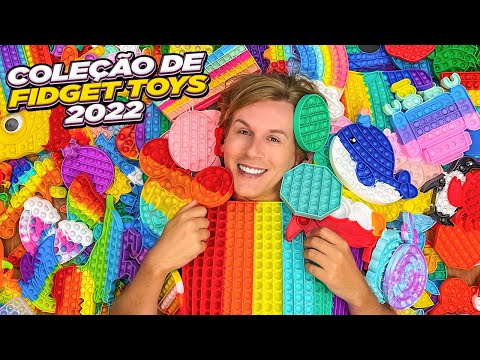 A MAIOR COLEÇÃO DE FIDGET TOYS DO BRASIL! MINHA COLEÇÃO DE FIDGET TOYS ATUALIZADA! | TIO LUCAS
