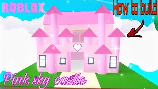 How to build Pink Sky Castle in adopt me  Speed Bu