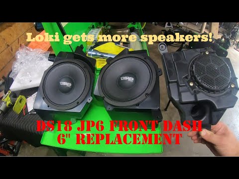 DS18 JP6 dash speaker install