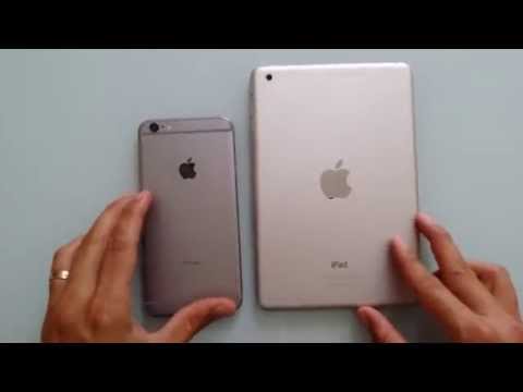 iPhone 6 plus vs iPad mini (tamaños)