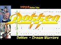 Dream Warriors Dokken Guitar Bass TABS Lesson