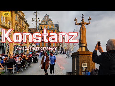 KONSTANZ Spaziergang 🇩🇪:Erleben Sie den Charme der schönen Stadt KONSTANZ 4k Spaziergang am Bodensee