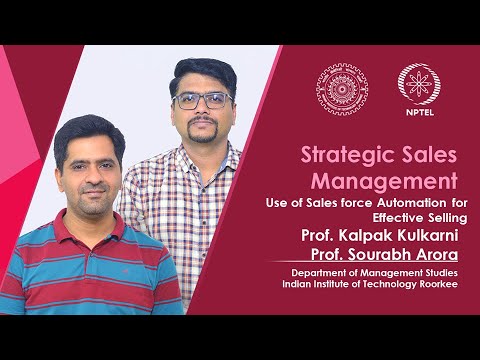 Strategic Sales Management Prof sourabh arora Prof kalpak kulkarni