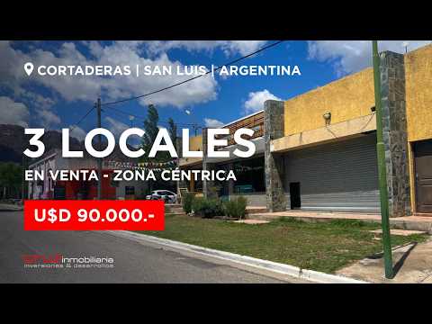 3 Locales en venta | Cortaderas, San Luis, Argentina