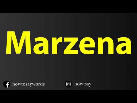 How To Pronounce Marzena