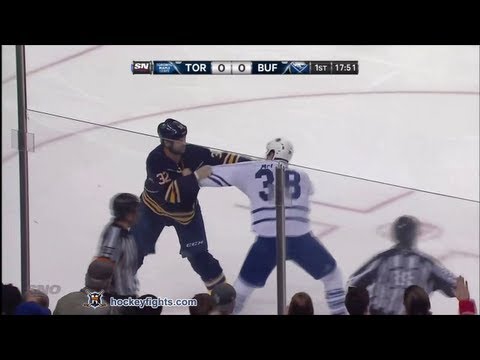 Frazer McLaren vs John Scott & Colton Orr vs Patrick Kaleta Mar 21, 2013