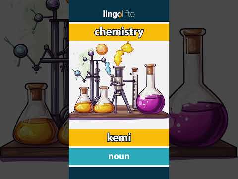 🇬🇧🇩🇰 chemistry - kemi : vocabulary builder : learn English : Lad os lære engelsk