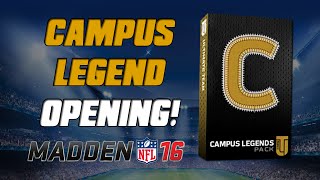 Campus Legends Pack Opening! | Madden 16 Ultimate Team - Tebow?! Crabtree?!