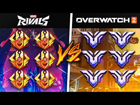 6 Overwatch GRANDMASTERS vs 6 Marvel Rivals CELESTIALS - Who wins?!