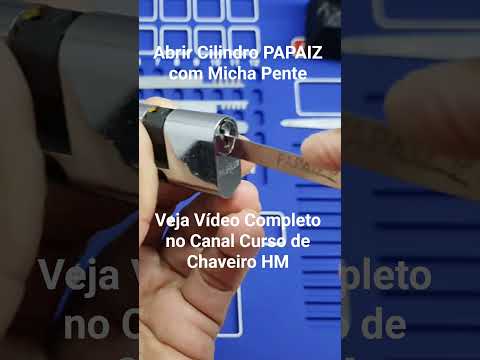 Como abrir fechadura cilindro com micha