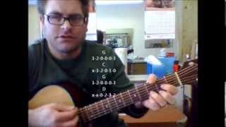 How to play Trouble by Ray LaMontagne on acoustic guitar