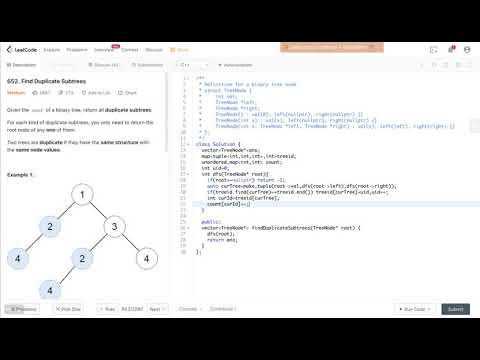 Leetcode 652. Find Duplicate Subtrees