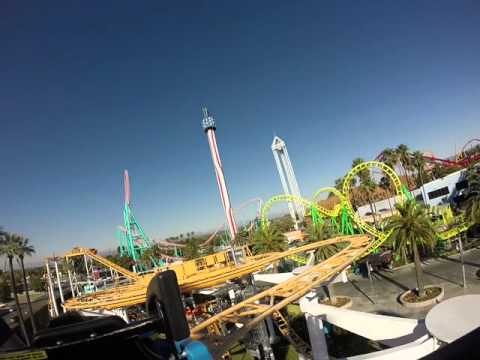 Back row point of view footage of Coast Rider